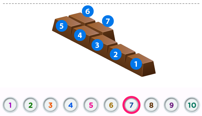 S’exercer sur les nombres de 0 à 10 – Apprendre les nombres jusqu’à 10 - S’exercer sur les nombres de 0 à 10 avec du chocolat